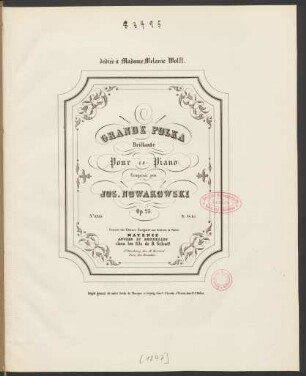 Grande Polka Brillante Pour Le Piano : Op. 23