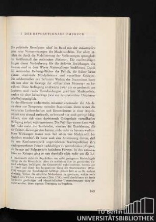 I Der revolutionäre Umbruch