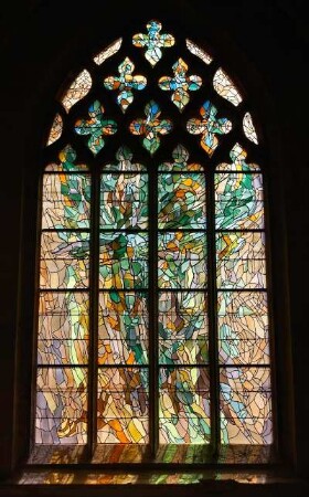 Frankreich. Haute Normandie. Eure. Vernon. Eglise Notre Dame. Verriere. Modernes Glasfenster. 20 Jahrhundert