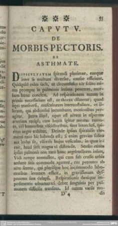 Caput V. De Morbis Pectoris