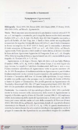 Commedie e frammenti