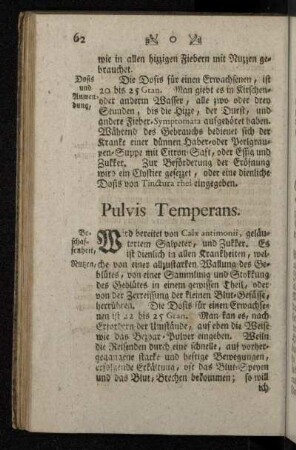 Pulvis Temperans.