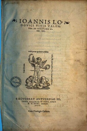 Ioannis Lodovici Vivis Valentini de disciplinis : libri XX, 1