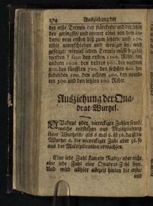 Ausziehung der Quadrat-Wurzel