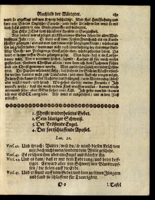 [XI. Christi wiederholetes Gebät / sein blutiger Schweiß/ der tröstende Engel / und der verschlaffende Apostel]