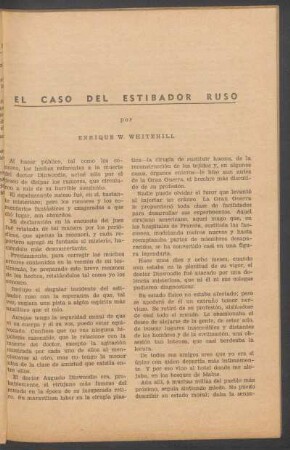 El caso del estibador ruso