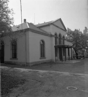 Chemnitz-Gablenz, Pfarrstraße 29. St.-Andreas-Friedhof (1867 angelegt). Friedhofskapelle. Vorderseite