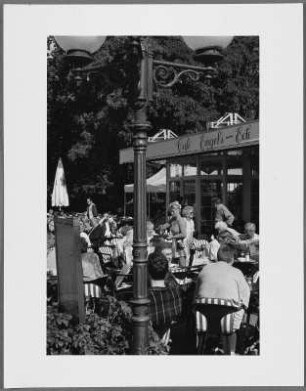 Terrasse eines Cafés, Timmendorfer Strand