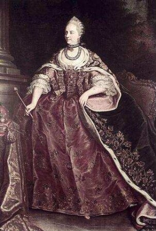 Kaiserin Maria Theresia im Großmeister-Ornat des Sankt Stephans-Ordens