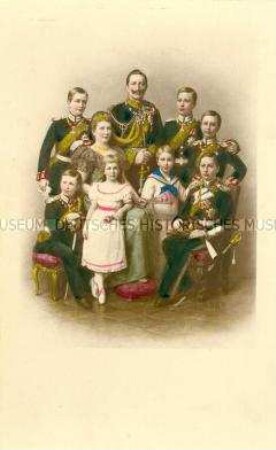 Wilhelm II. mit Familie