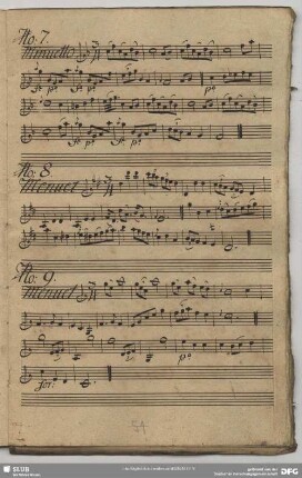 9. Anonymus, Menuette, C-Dur