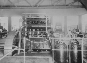 Kompressorloser Dieselmotor, Auspuffseite (Deutz, Köln) : Technikgeschichte | Maschinenbau | Kraftmaschinen | Dieselmaschinen