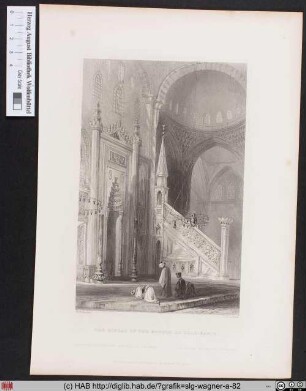 THE MIHRAB OF THE MOSQUE SULEIMANIE.
