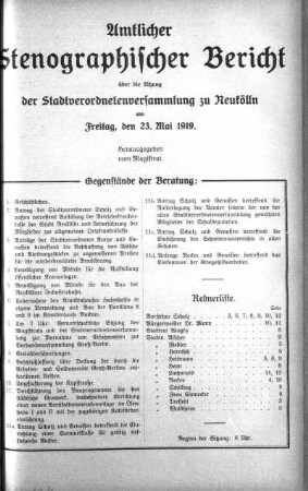 23. Mai 1919