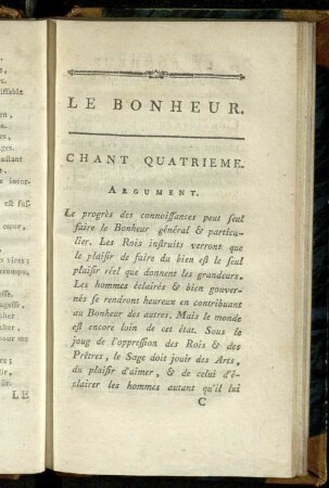 Chant Quatrieme.