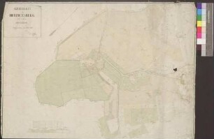 Hermersberg "Grundriss von Hermersberg und dessen Umgebung"mit farblicher Kennzeichnung der Bodenkultur und Nummerierung der Parzellen