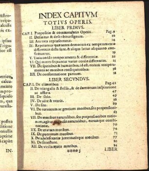 Index Capitvm Totivs Operis.