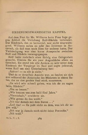 Siebenundzwanzigstes Kapitel