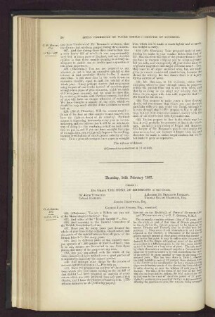Thursday, 14th February 1867.