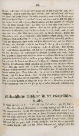235-247 Melanchton's Geschicke in der evangelischen Kirche