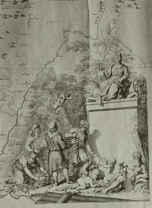 Ausschnitt aus der Generalkarte von Kursachsen
