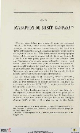 N.S. 6.1862: Sur un oxybaphon du musée Campana