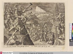 [Gideon und seine Armee attackieren die Midianiter; Gideon and his Army Attcking the Midianites]