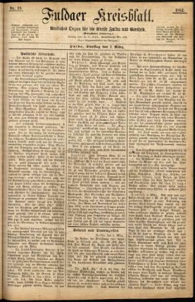 Ausgabe vom Dienstag, den 07. März 1882.