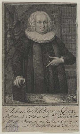Bildnis des Johan Melchior Goeze