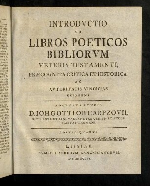 376a-278, Pars II. Introductionis In Libros Biblicos Veter. Testameni.