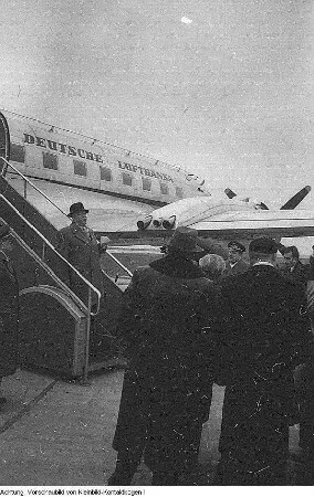 Dresden. Lufthansa Flugverkehr, 1957