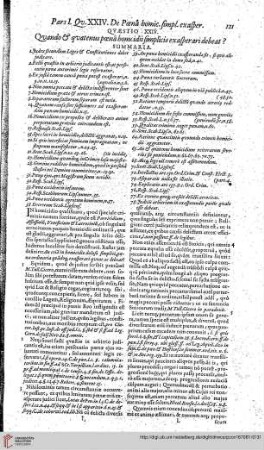 Pars Prima, Quaestio 24 - 28
