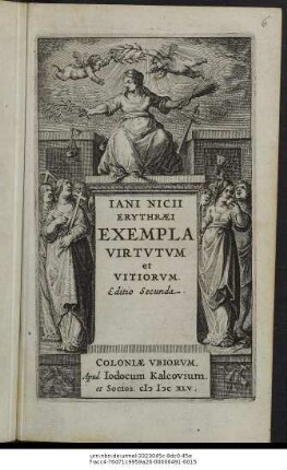 Iani Nicii Erythraei Exempla Virtutum et Vitiorum
