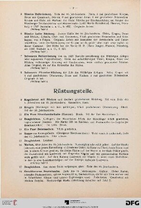 Rüstungsteile (Nr. 9-27)