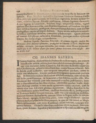 CXI. Joannes Sapieha