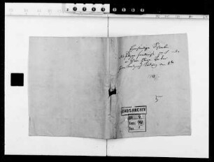 Briefe des Landgrafen Johann Friedrich Karl an seinen Vater Ludwig VIII. (52 Briefe)