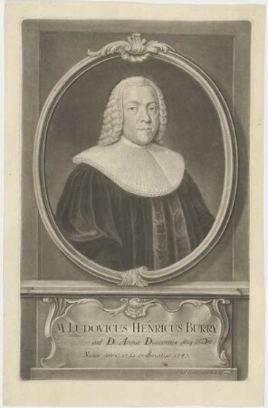 Bildnis des Ludovicus Henricus Burry