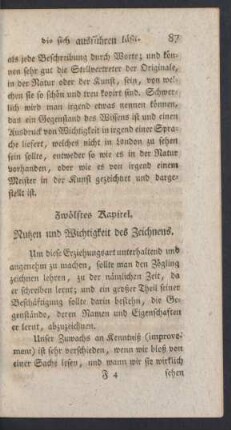 Zwölftes Kapitel. Nutzen und Wichtigkeit des Zeichnens
