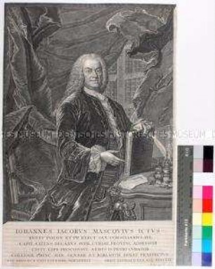 Porträt des Juristen, Staatsrechtlers und Historikers Johann Jakob Mascov
