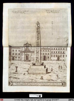 Obelisk auf dem Marsfeld in Rom.