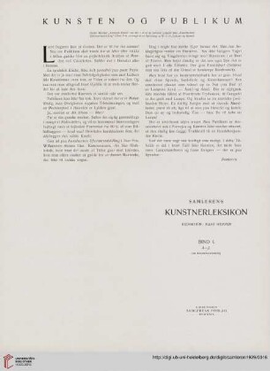 Kunsten og publikum