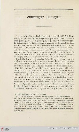 N.S. 19.1869: Chronique celtique