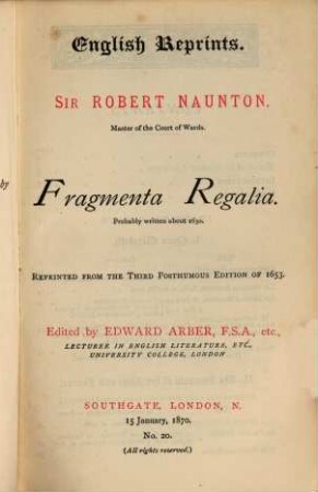 Fragmenta regalia