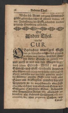 Der Andere Theil. von der Cur.