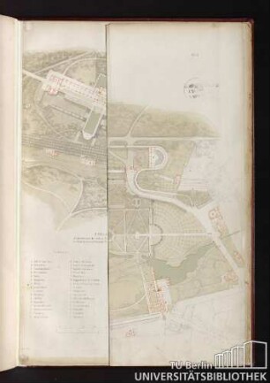 103. u. 104. Situations-Plan von Sans-Souci