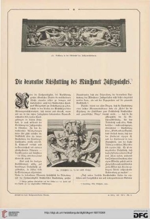 Die decorative Ausstattung des Münchener Justizpalastes