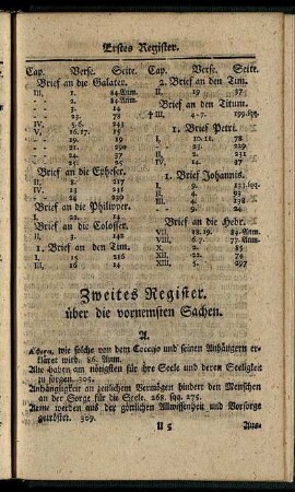 Zweites Register. über die vornemsten Sachen.