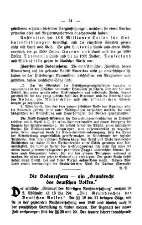 Die Bodenreform - ein "Grundrecht des deutschen Volkes"