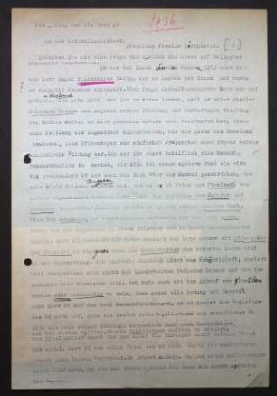 Schreiben der geschiedenen Frau von E. W. Pfizenmayer