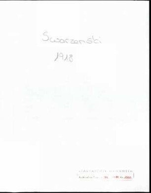 Swarzenski, Georg, Frankfurt a. M., Schriftwechsel mit Wichert